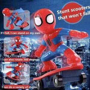 Spiderman Scooter Electric Car Stunt Music led Light Toys