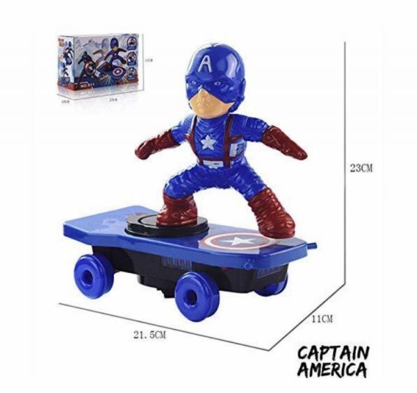 Spiderman Scooter Electric Car Stunt Music led Light Toys - Image 4