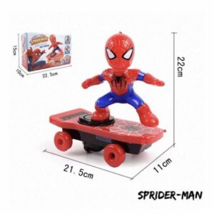 Spiderman Scooter Electric Car Stunt Music led Light Toys