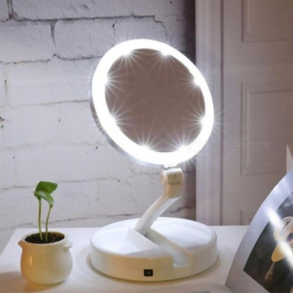 10x Magnifying LED Lighted Makeup Mirror - Image 3