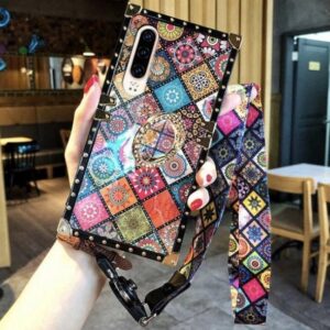 Bohemian Retro Crystal Bracket Phone Case for iPhone & Samsung