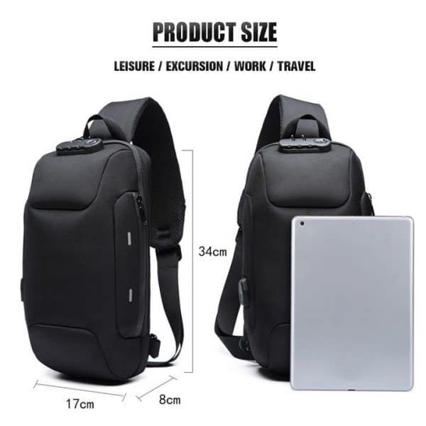 Anti-theft Backpack With 3-Digit Lock - Image 7