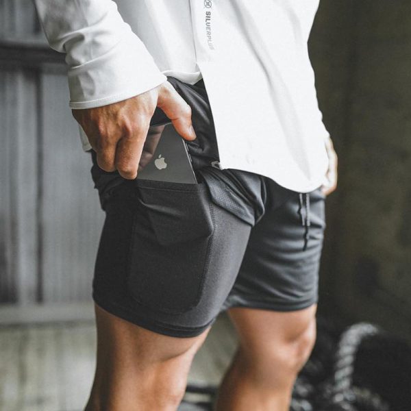 Men’s 2 in 1 New Summer Secure Pocket Shorts