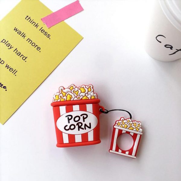 Airpods Anti-Fall Protective Cover (Love Food Cartoon Silicone) - Image 4