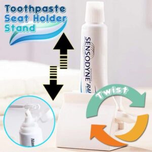 Rolling Tube Toothpaste Squeezer Dispenser Toothpaste Seat Holder Stand