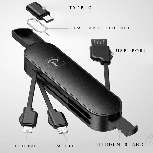 3-in-1 Swiss Knife Style Charger - Image 2