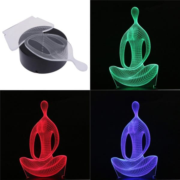 3D Meditation LED Lamp