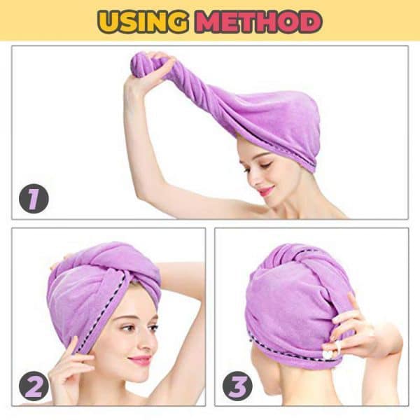 Rapid Drying Hair Towel - Image 4