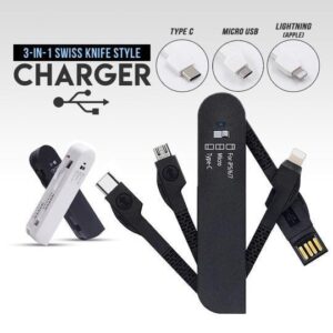 3-in-1 Swiss Knife Style Charger