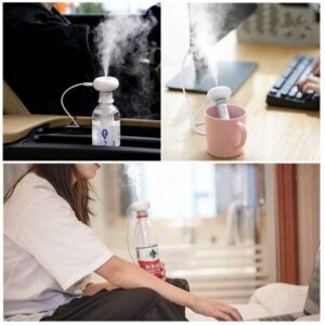 Portable Mini Water Bottle Caps Humidifier