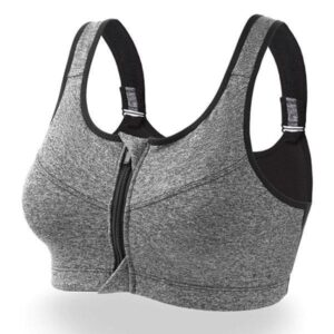 ADJUSTABLE SEAMLESS ZIPPER SPORT BRA