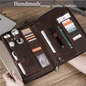 Handmade Vintage Leather Padfolio