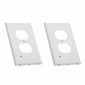 Outlet Wall Plate With LED Night Lights-No Batteries Or Wires