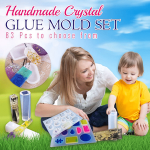 Handmade Crystal Glue Mold Set (83 pcs)