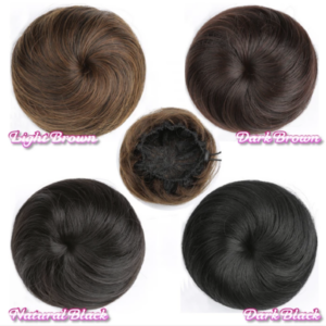 Bundle Hair Bun and Bang Set (2PCS)