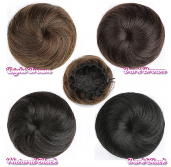 Bundle Hair Bun and Bang Set (2PCS)