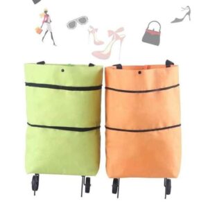 Shopping bag folding green bag