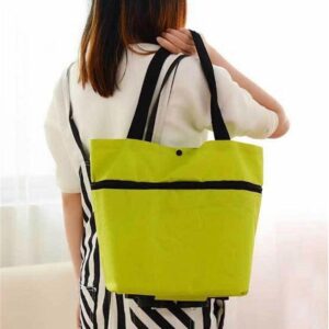 Shopping bag folding green bag