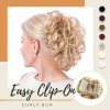 Easy Clip-On Curly Bun