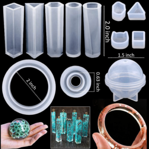 Handmade Crystal Glue Mold Set (83 pcs)