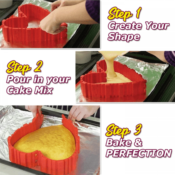 Free Shaping Silicone Cake Mould - Image 2