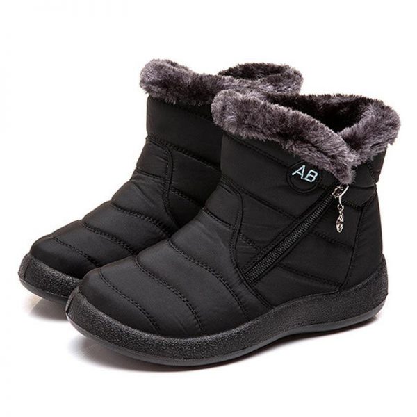 Ankle Boots For Women Boots Fur Warm Snow Boots - Image 4