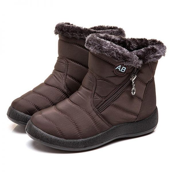 Ankle Boots For Women Boots Fur Warm Snow Boots - Image 3