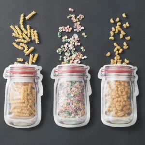 Reusable Mason Jar Zip-Lock Bag 7 Pcs Set