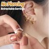 No Piercing Retractable Earrings