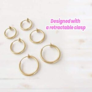 No Piercing Retractable Earrings