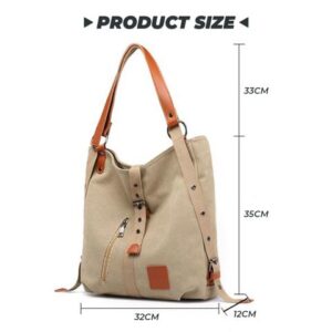 Vintage Two Way Canvas Totes Bag