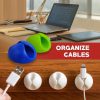 Self-Adhesive Silicone Cable Clip Organizers