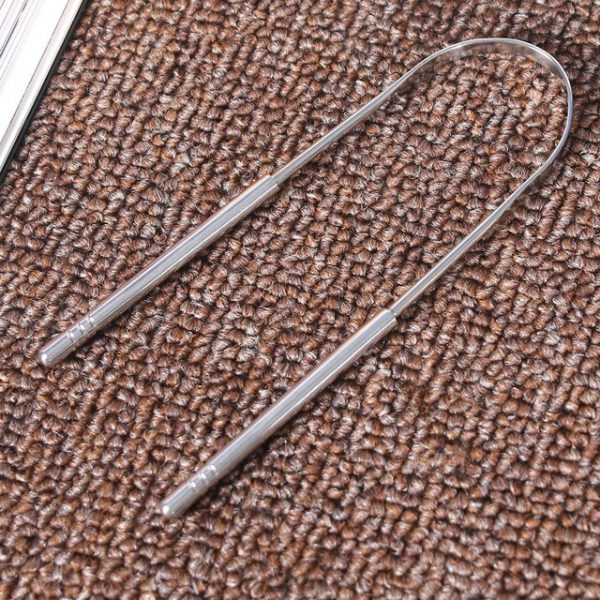 Stainless Steel Metal Tongue Cleaner Scraper - Image 4