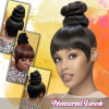 Bundle Hair Bun and Bang Set (2PCS)