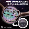 Holographic Glowing Reflective Basketball