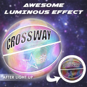 Holographic Glowing Reflective Basketball