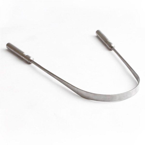 Stainless Steel Metal Tongue Cleaner Scraper - Image 3