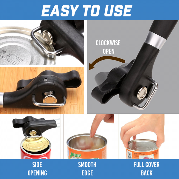 Safe Stainless Steel Cutting Can Opener - Image 3