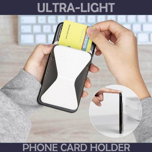 Magnetic Sticky Foldable Phone Card Holder - Image 2