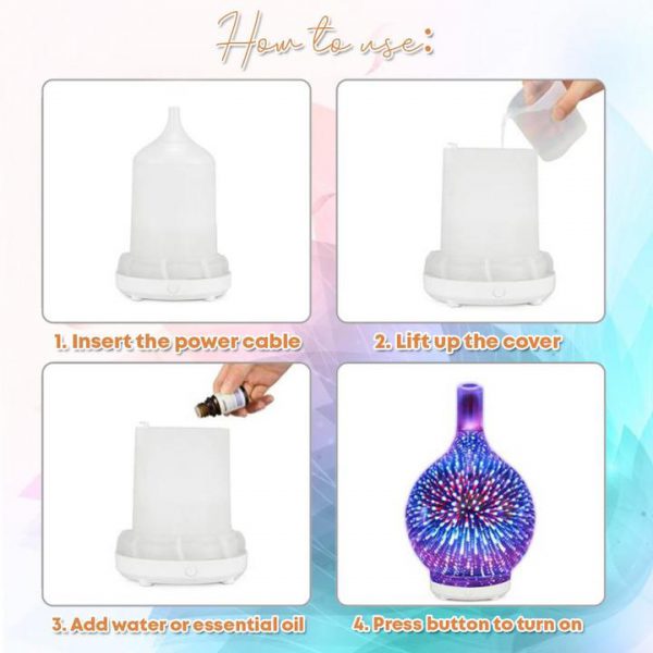 Firework Glass Atmospheric Diffuser