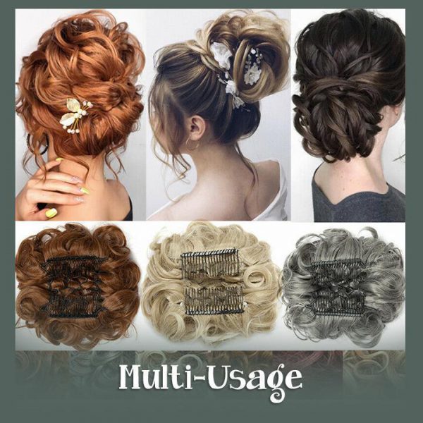 Curly Hair Bun Clip - Image 2