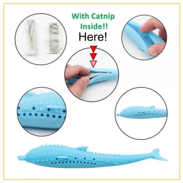 Purrfect Cat Silicone Fish Toothbrush - Image 3