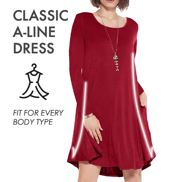 Long Sleeve Sweatshirt Travel Dress - Image 2