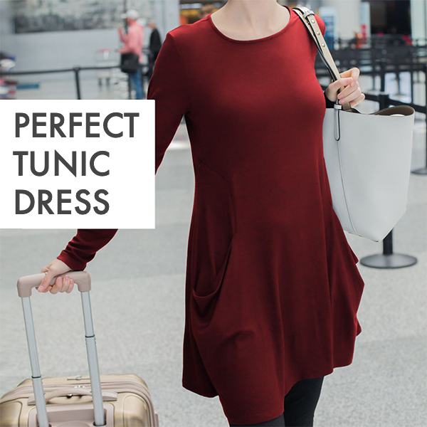 Long Sleeve Sweatshirt Travel Dress - Image 5