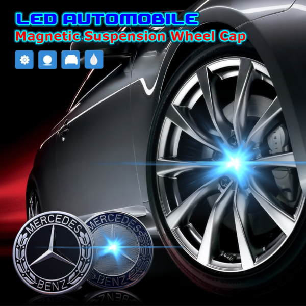 LED Automobile Magnetic Suspension Wheel Cap