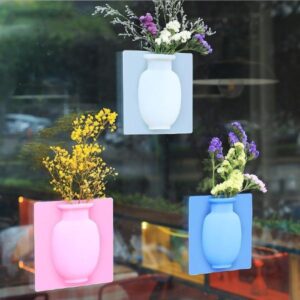 3Pcs Magic Wall Decor Plant Vases Flower Container