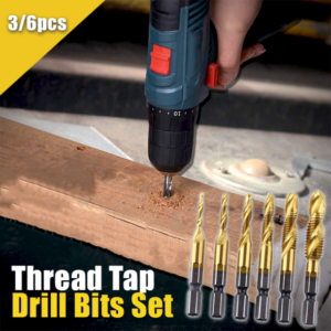 Thread Tap Drill Bits Set (3/6pcs)