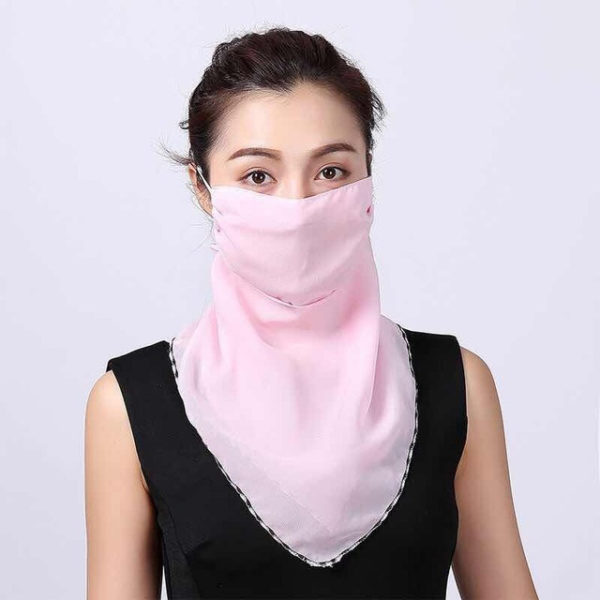 Woman Lightweight Sun Protection Silk Scarf - Image 10