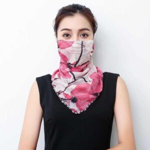 Woman Lightweight Sun Protection Silk Scarf