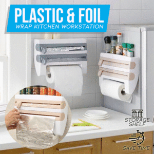 Plastic And Foil Wrap Kitchen Workstation